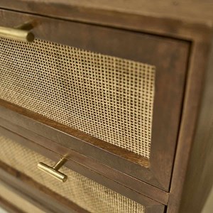 Commode manguier et cannage L90xl90xP45