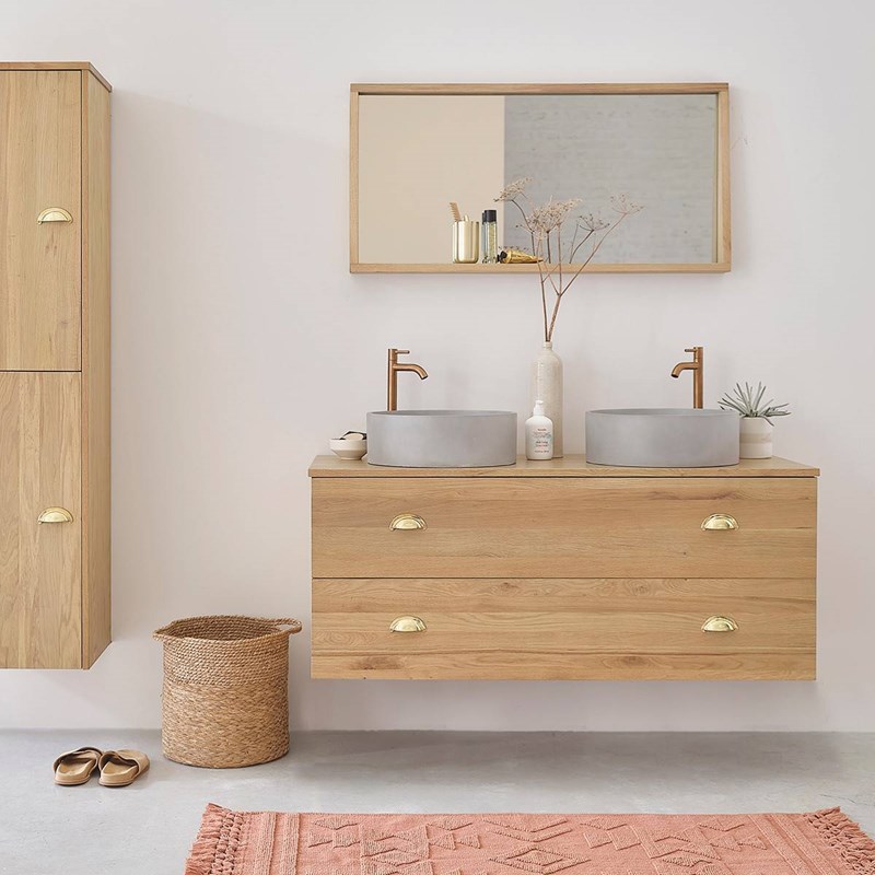 Berah Getah - Meuble salle de bain 6 tiroirs 120