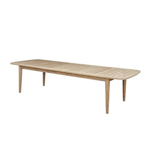 Table jardin extensible teck recyclé 12p