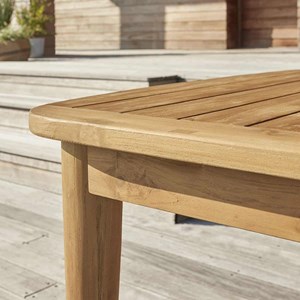 Salon de jardin extensible en teck