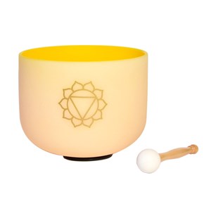 Bol chantant en cristal chakra plexus
