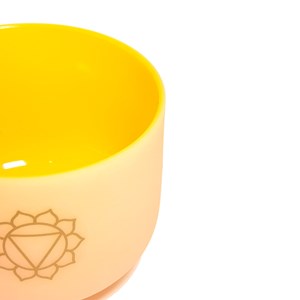 Bol chantant en cristal chakra plexus