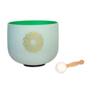 Bol chantant en cristal chakra du cœur