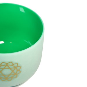 Bol chantant en cristal chakra du cœur