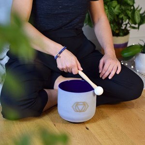 Bol chantant en cristal chakra 3ème œil