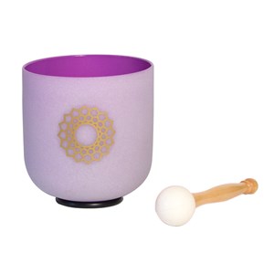 Bol chantant en cristal chakra couronne