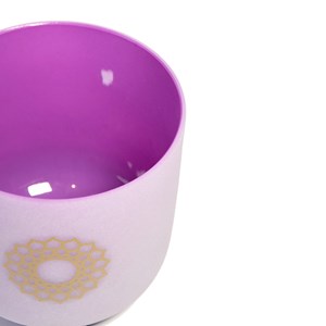 Bol chantant en cristal chakra couronne