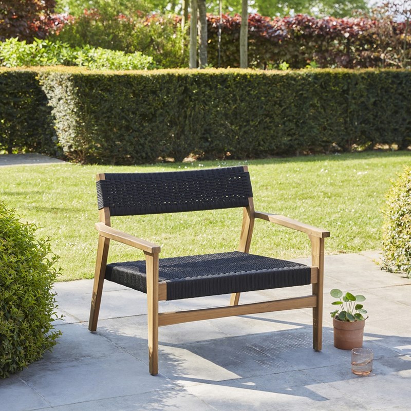 Berah Getah - Fauteuil de jardin en teck et cordage