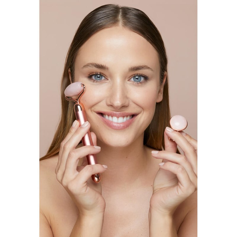 Roller de jade quartz rose