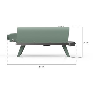 Four à pizza piana à gaz eucalyptus