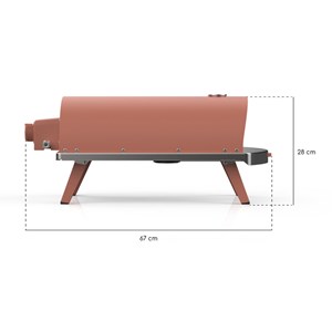 Four à pizza piana à gaz terracotta