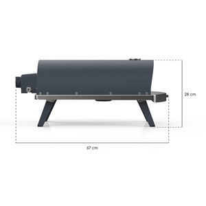 Four à pizza piana à gaz ardoise