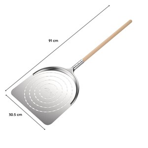 Pelle à pizza perforée aquila