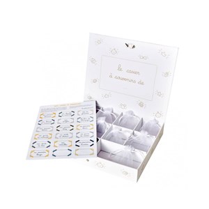 Coffret de naissance blés oiseaux- jaune