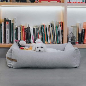 Panier pour chien gris taille l