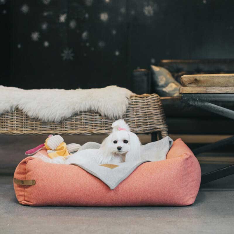 Boule de Poils - Panier pour chien rose taille l