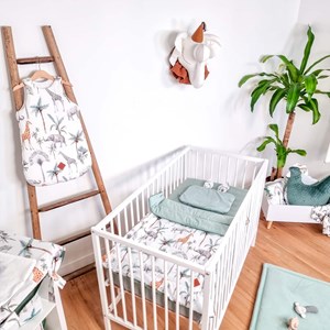 Bavoir bandana coton safari