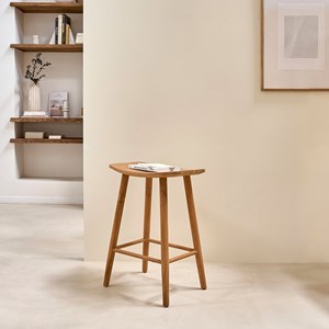 Tabouret en teck massif 65 cm