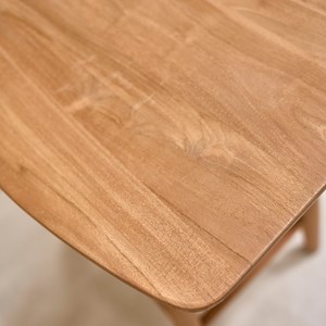 Lot de 2 tabourets en teck massif 65 cm