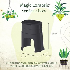 Lombricomposteur magic lombric 24l