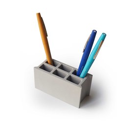 Parpaing - pot à crayons en béton
