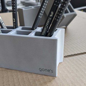 Parpaing - pot à crayons en béton