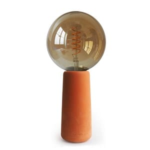 Phare - lampe béton - blanc - edison