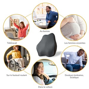 Coussin de soutien lombaire allongé