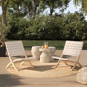 Lot de 2 fauteuils de jardin en  matera