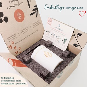 Bougie bijou cadeau bracelet perles