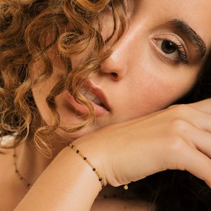 Bougie bijou cadeau bracelet perles