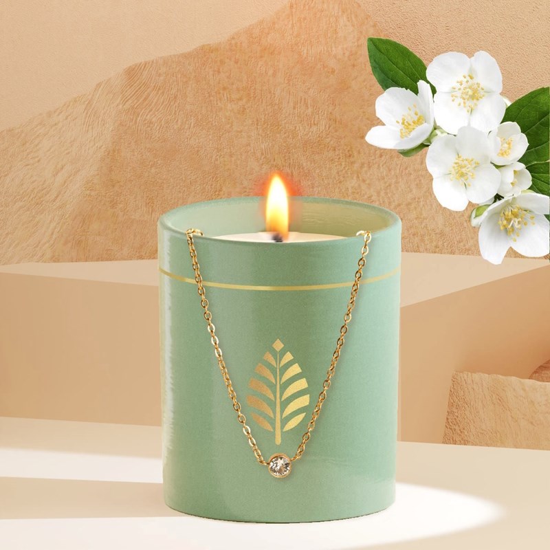 Les Merveilleuses Bougies Bijoux - Bougie bijou cadeau collier swarovski