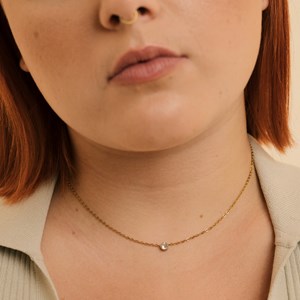 Bougie bijou collier solitaire swarovski