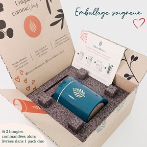 Bougie bijou cadeau collier perles