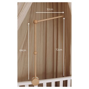 Support pour mobile en bois ajustable