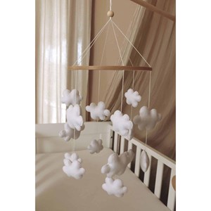 Mobile bébé nuages fait main