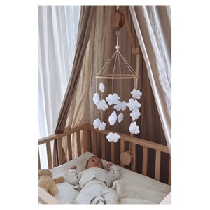 Mobile bébé nuages fait main