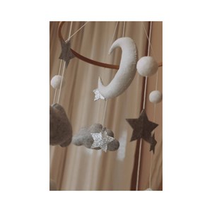 Mobile bébé moon and stars fait main