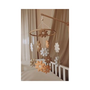 Mobile pour bébé fait main fleurs