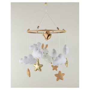 Mobile bébé lapin fait main