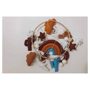 Mobile bébé lama fait main