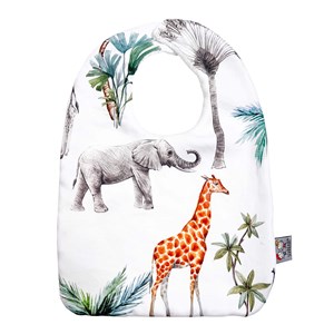 Bavoir en coton safari