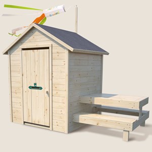 Maisonnette en bois avec table pour enfa