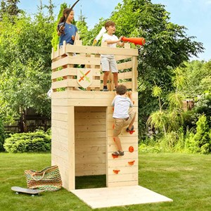 Cabane en bois pour enfants knight