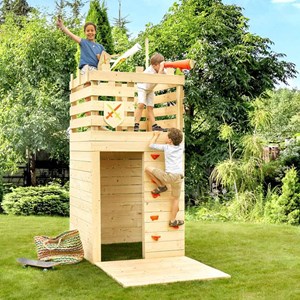 Cabane en bois pour enfants knight