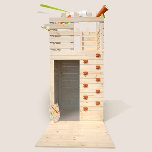 Cabane en bois pour enfants knight