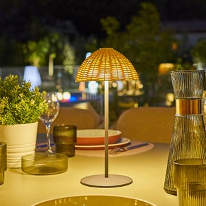 Lampe de table sans fil marron faroe