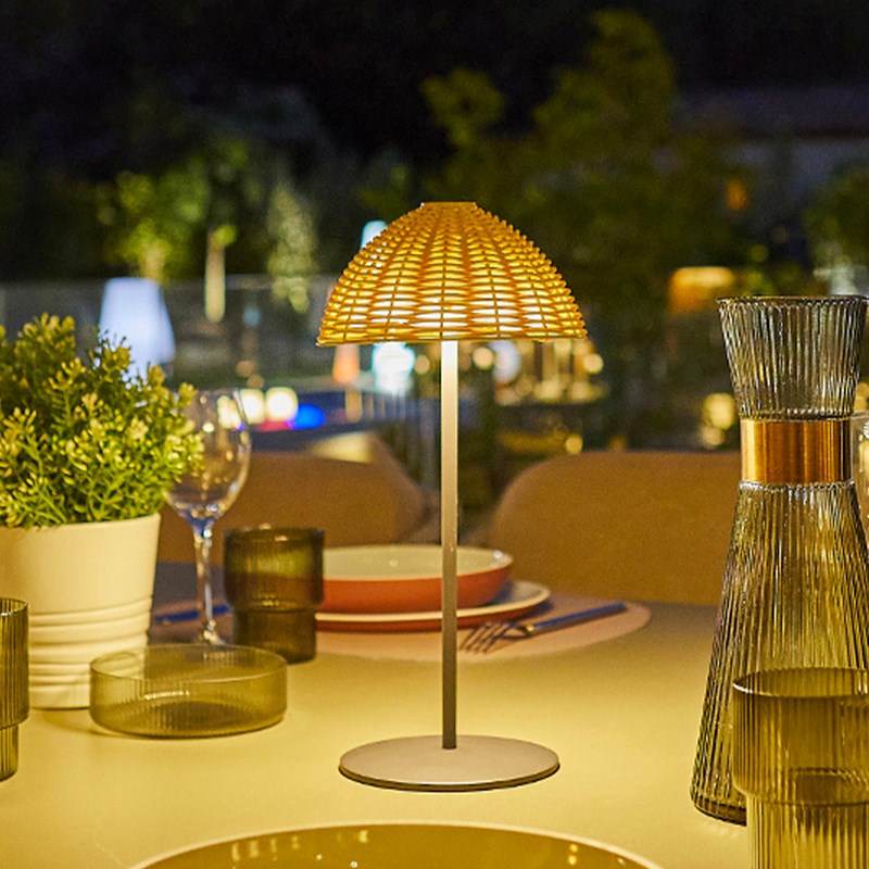 Lampe de table sans fil marron faroe