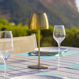 Lampe de table sans fil doré orlum