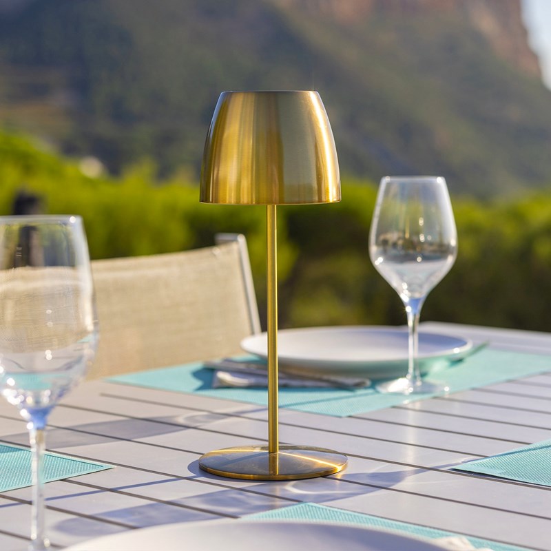 Lampe de table sans fil doré orlum
